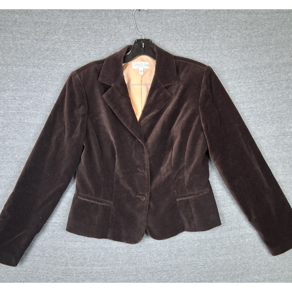VTG Gabriella Skye Womens Blazer 10 Chocolate Brown Blazer Academia‎ Preppy